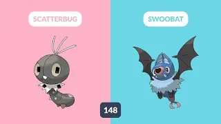Pokemon & Card - Let's Play With Pokemon! Scatterbug, Swoobat, Nosepass