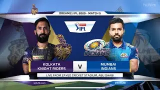 KKR VS MI MATCH 5 | DREAM 11 IPL2020 | HIGHLIGHTS #C19