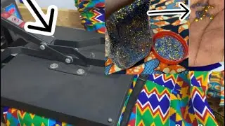 HOW to STONE an Ankara dress using a STONING MACHINE and Iron very easy steps to take
