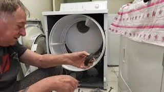 Fixing a noisy Maytag Dependable care plus dryer and replacing the belt.