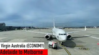 VIRGIN AUSTRALIA Adelaide to Melbourne B737-800 Economy Class Trip Report | Virgin Australia 737-800
