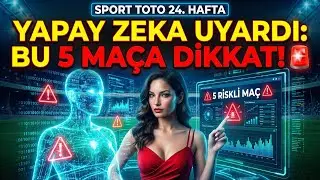 Yapay Zeka Uyardı: BU 5 MA&Ccedil;A DİKKAT! 🚨 | Sportoto 24. Hafta Co-Pilot Analizi