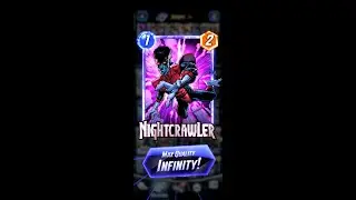 Marvel SNAP - Nightcrawler full upgrade from Base to Infinity! #marvelsnap