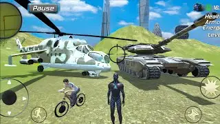 Black Hole Ninja Rope Hero Vegas Crime Simulator Tank and Helicopter #109 - Android Gameplay