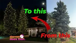 WOW Christmas Tree Decorations 🎄 | Magical Outdoor Lights Installation in Edmonton