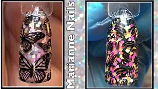 NEW Marianne Nails GRUNGE Stamping Plate | Review & Swatches