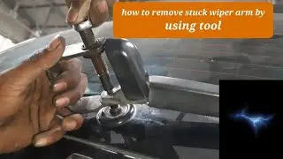 #how to remove stuck wiper arm