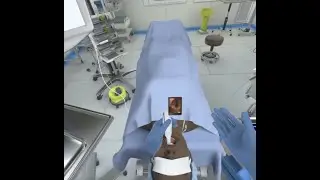 Medical VR Intubation Simulation In-Experience View