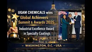 Ugam Chemicals Wins Global Achievers Summit & Awards 2025 | Industrial Excellence Award | USA