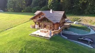 Chalet Poirot Construction film&eacute; avec le drone Anafi