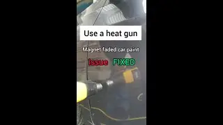 How to fix faded  paint marks on car from magnet of sticker