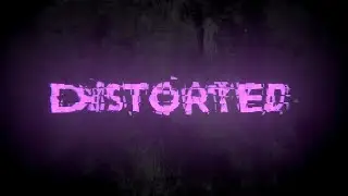 Distorted Glowing Text Animation  insert your text for your streaming or social media videos - up...