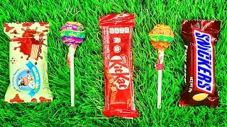 Satisfying candy unwrapping 🍫 | kitKat, snickers and lollipops ASMR | cutting asmr