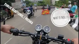 INTERCEPTOR 650 V/S DUKE 250|| CLOSE CALLS💀|| PUBLIC REACTIONS
