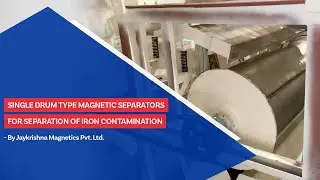 Single Drum Type Magnetic Separators For Separation Of Iron Contamination