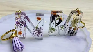 DIY Resin Letter Keychain | How to Make Alphabet Keychain at Home