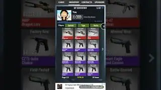Мой инвентарь в case simulator 2