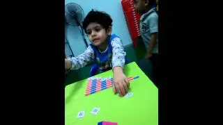 Montessori Maths: Association of Number Rods with numerals - enhancement activity.