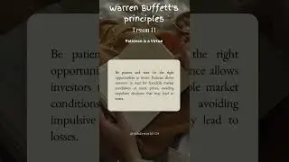 Warren Buffet's Finance Lessons 11