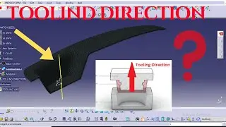 CATIA V5 Tutorial | What is Tooling Direction, Core & Cavity in Plastic Part Design #cad #catiav5