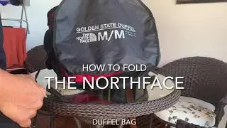 How to fold a NORTHFACE duffel bag (Base camp)