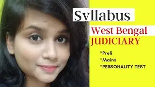 Full Syllabus Of West Bengal Judicial Service.. Indian Legal studies