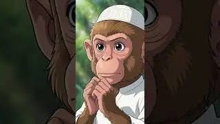 Akalmandi's lesson: Monkey and Magarmach! 🐒🐊 | Moral Story #shorts #thesunnahguide #ytshort #yt