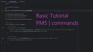 Starting Tutorial PM5 | Pocketmine Coding Tutorial 1