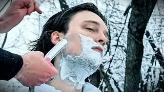 ❄️ 💈SHAVING IN NATURE | WINTER SEASON | ASMR | DANILO ALFONSO