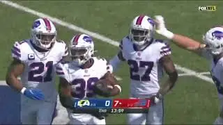 Levi Wallace Interception September 27, 2020
