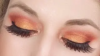 GLAMLITE BURGER EYESHADOW TUTORIAL | ORANGE EYELOOK