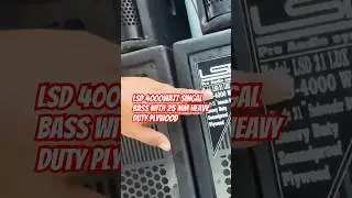 LSD 4000watt Singal Bass with 25mm plywood