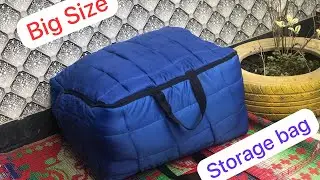Storage bag making at home | handmade storage bag| bag making tutorial video