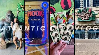 Atlantic City Vlog: Eating At Rainforest Cafe| Watching A Show At The Hook
