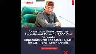 Recruitment Drive for 3,000 Civil Servants