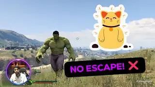 Hulk vs Police in GTA V 💥 | Epic Fight #Shorts #FYP #gtavlive