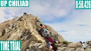 GTA 5 Online Time Trial Up Chiliad 0:58 | ГТА 5 Онлайн Испытание На Время Вершина Горы Чилиад