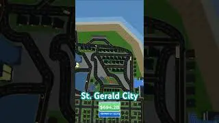 Mini City Tycoon Roblox, St. Gerald City (Weird squiggly roads are Race Circuits)#roblox #MiniCity