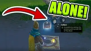 Fortbyte #82 Preassure Plate Puzzle NW of The Block (Solve it Alone) (Fortnite Season 9)