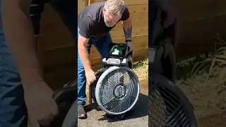 Cooling mist, Cold beverage, Fresh cut lawn ☀️ This is what summer is made of. #EGO #productreview