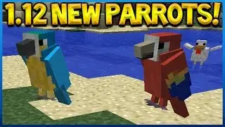 PARROTS COMING TO MINECRAFT!! Minecraft 1.12 NEW Parrot BIRD GAMEPLAY CLIP (Minecraft 1.12)