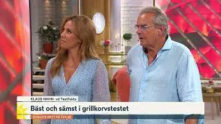 Test av grillkorv i TV4 Nyhetsmorgon