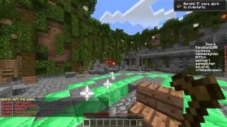 QUEAKECRAFT| Con el cabeza de dinosaurio y blu| Troleando gente