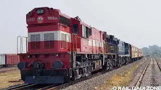 17618 Nanded - Mumbai Tapovan Express | MLY WDG3A Diesel Locomotive | Train Videos Indian Railways