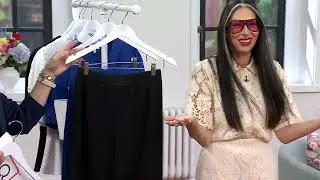 by Stacy London Lightweight Ponte Lantern Pant on QVC