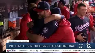 Pitching legend returns to SDSU baseball