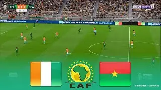 IVORY COAST vs BURKINA FASO Live | Africa Cup of Nations 2025 | Simulation PES 2021 Gameplay