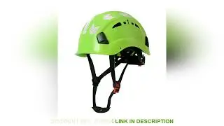 CE Construction Safety Helmet w/ Reflective Stickers Large Holes Breathable Work Hat Climbing Rescue