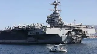 Nosač zrakoplova USS Gerald R. Ford otvoren je za posjetitelje.