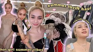 thrift with me!!! ✧ summer glam vibess ✧ + thrift haul!